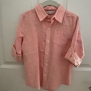 Boys Janie and Jack Linen Roll-Cuff Shirt